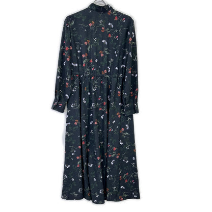 23区 23区 ブラック 花柄 フラワー ×mi-mollet ボウタイ 前開き ワンピース 大草直子コラボ ワンピース