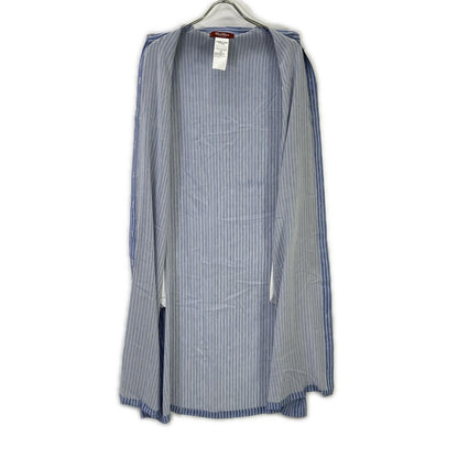 MAXMARA STUDIO マックスマーラスタジオ 24162211526 ブルー シルク ストライプ シャツワンピース ワンピース