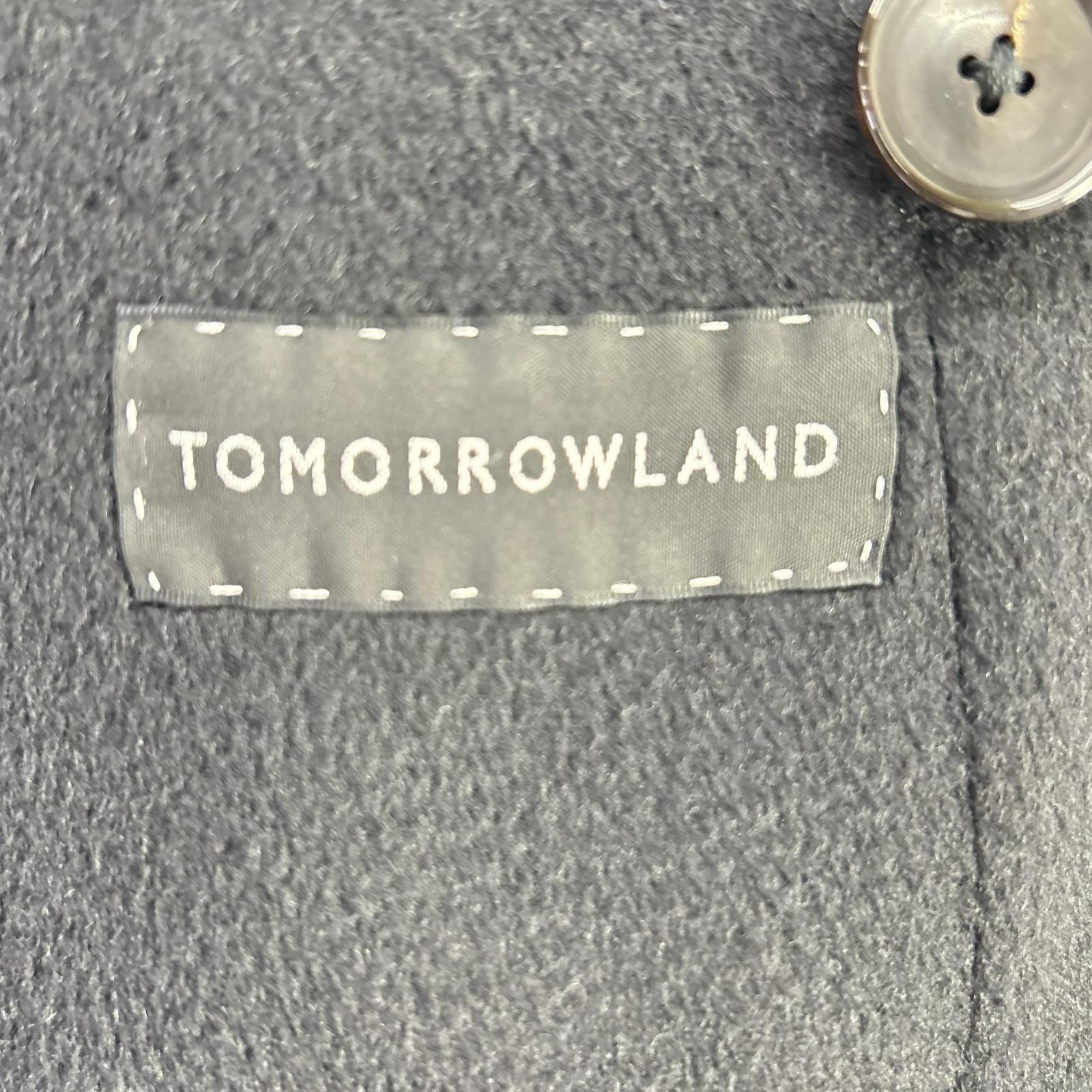 TOMORROWLAND トゥモローランド ブラック キャメル100 コロンボ ダブルコート コート
