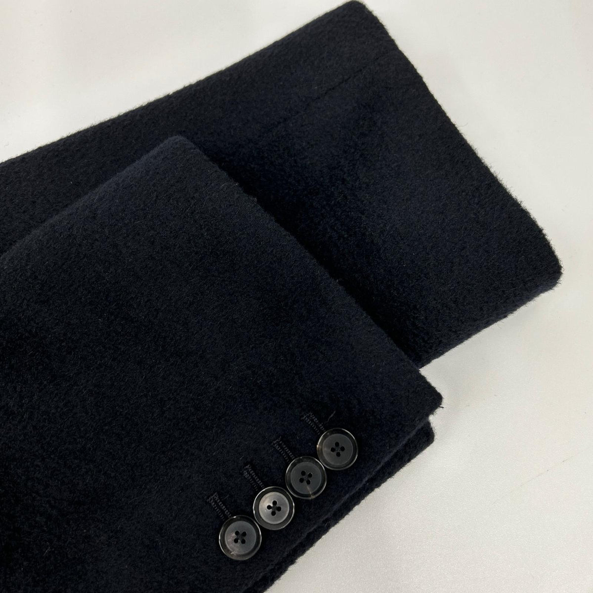 TOMORROWLAND black 100% camel Colombo double-breasted coat
