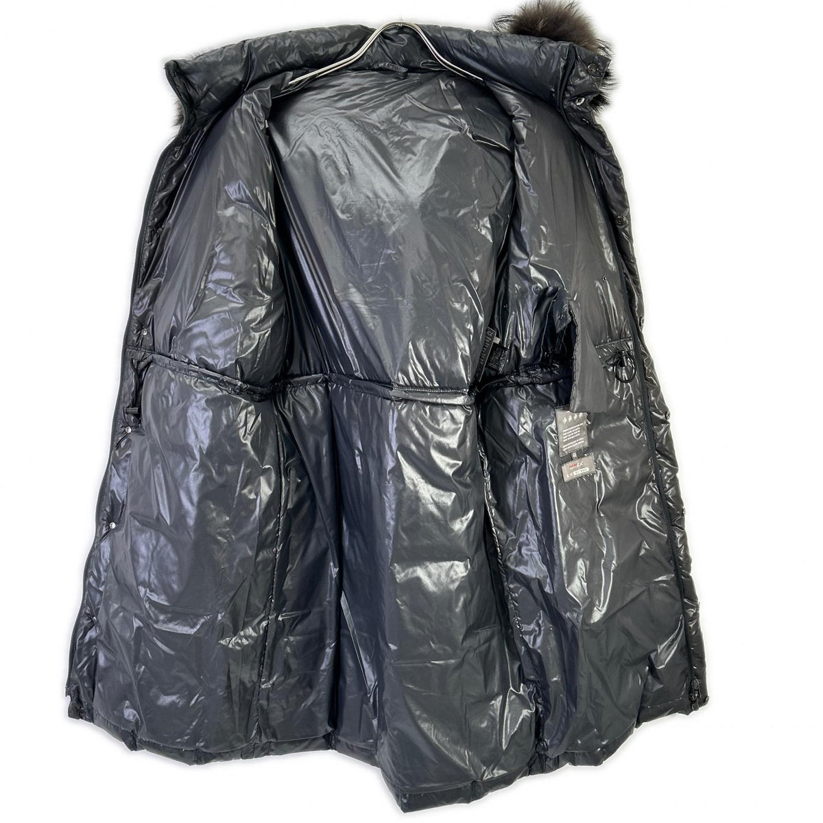 DUVETICA デュベティカ グレー 8A Long Zeus ラクーンファー キルティング ダウンコート コート