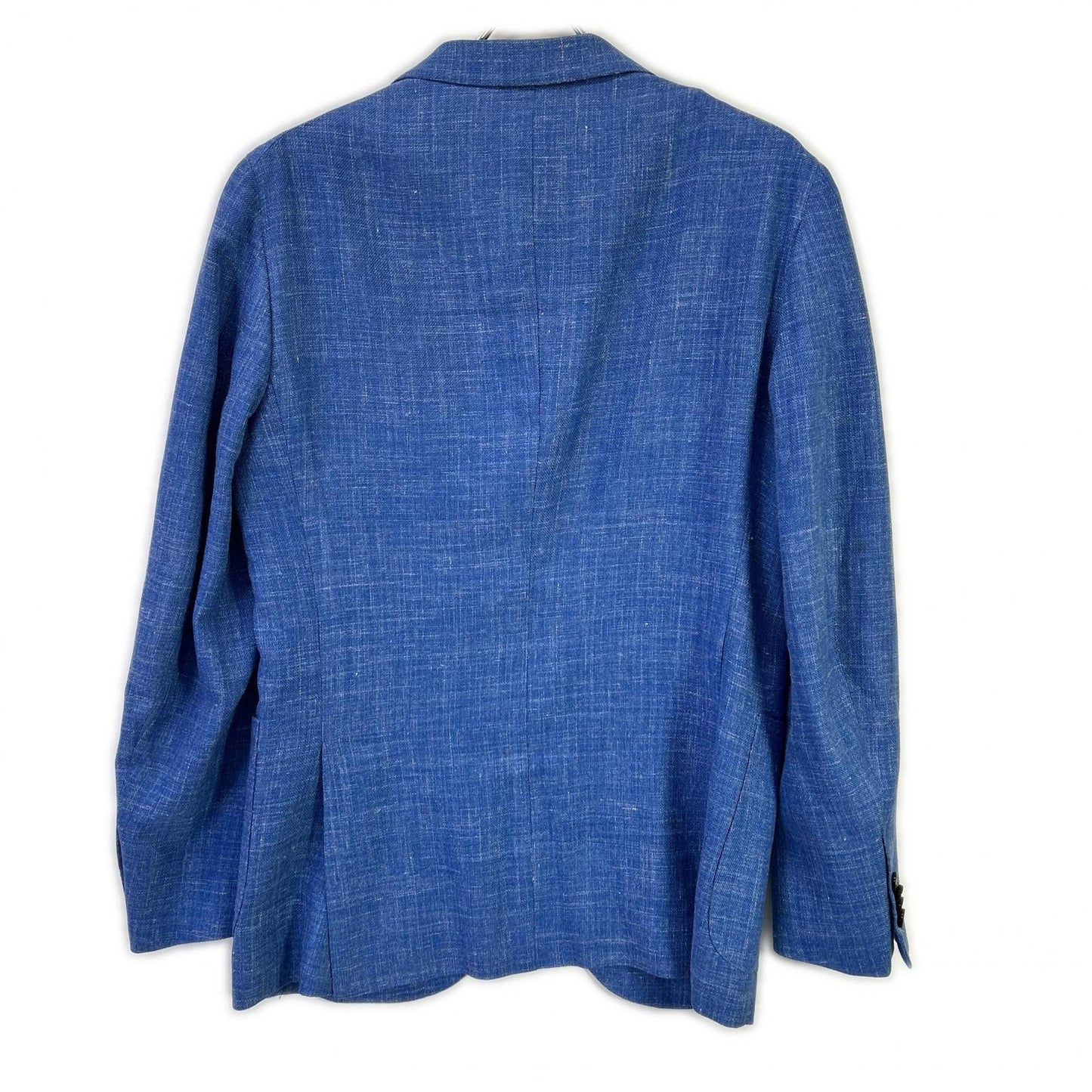 ISAIA イザイア SAILOR ブルー ウールシルクリネン 段返り 3B シングル ジャケット ジャケット