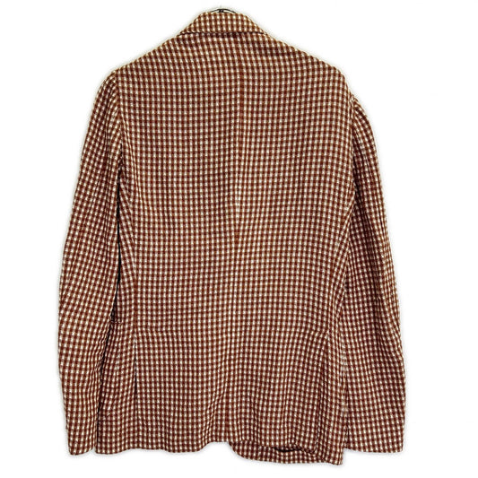 LARDINI ラルディーニ JG32903Q コットンリネン チェック シングル 3B 段返り ジャケット ジャケット