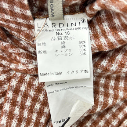 LARDINI ラルディーニ JG32903Q コットンリネン チェック シングル 3B 段返り ジャケット ジャケット