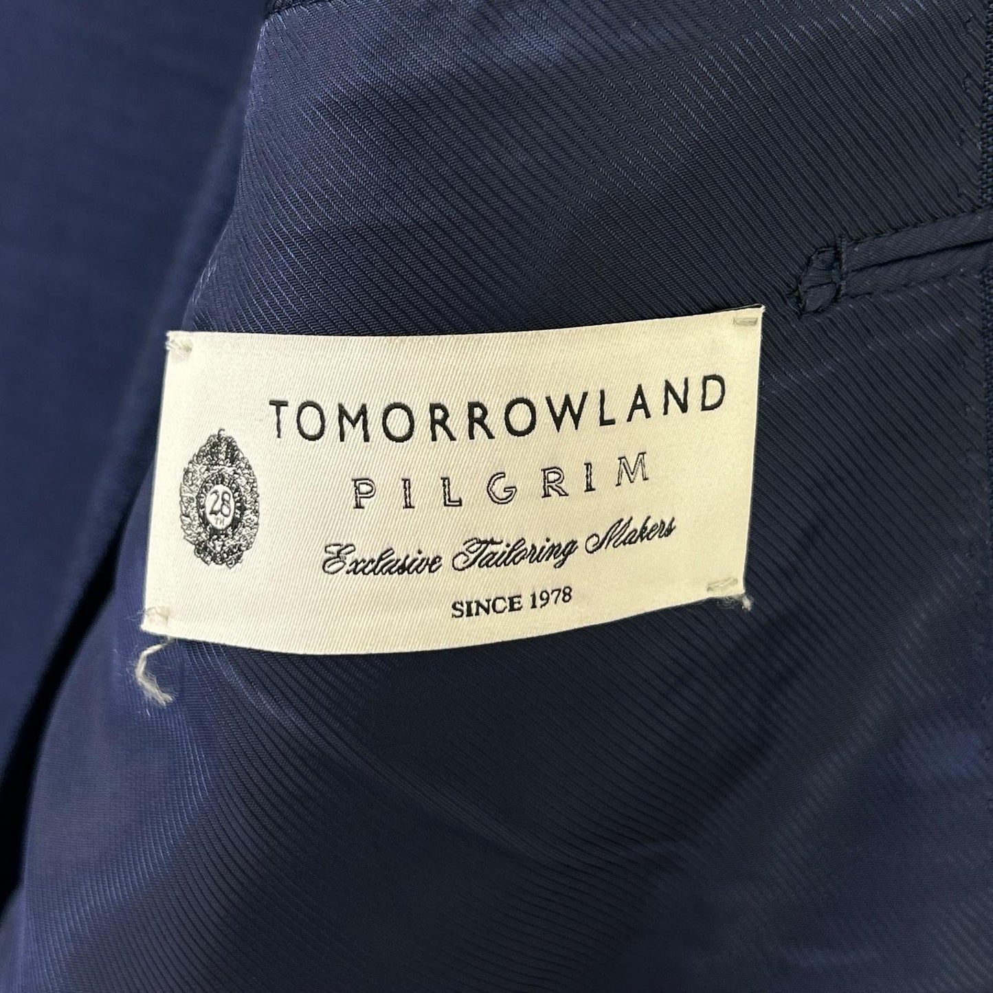 TOMORROWLAND PILGRIM トゥモローランドピルグリム ネイビー ドーメル シングル 2B シングルスーツ スーツ セットアップ
