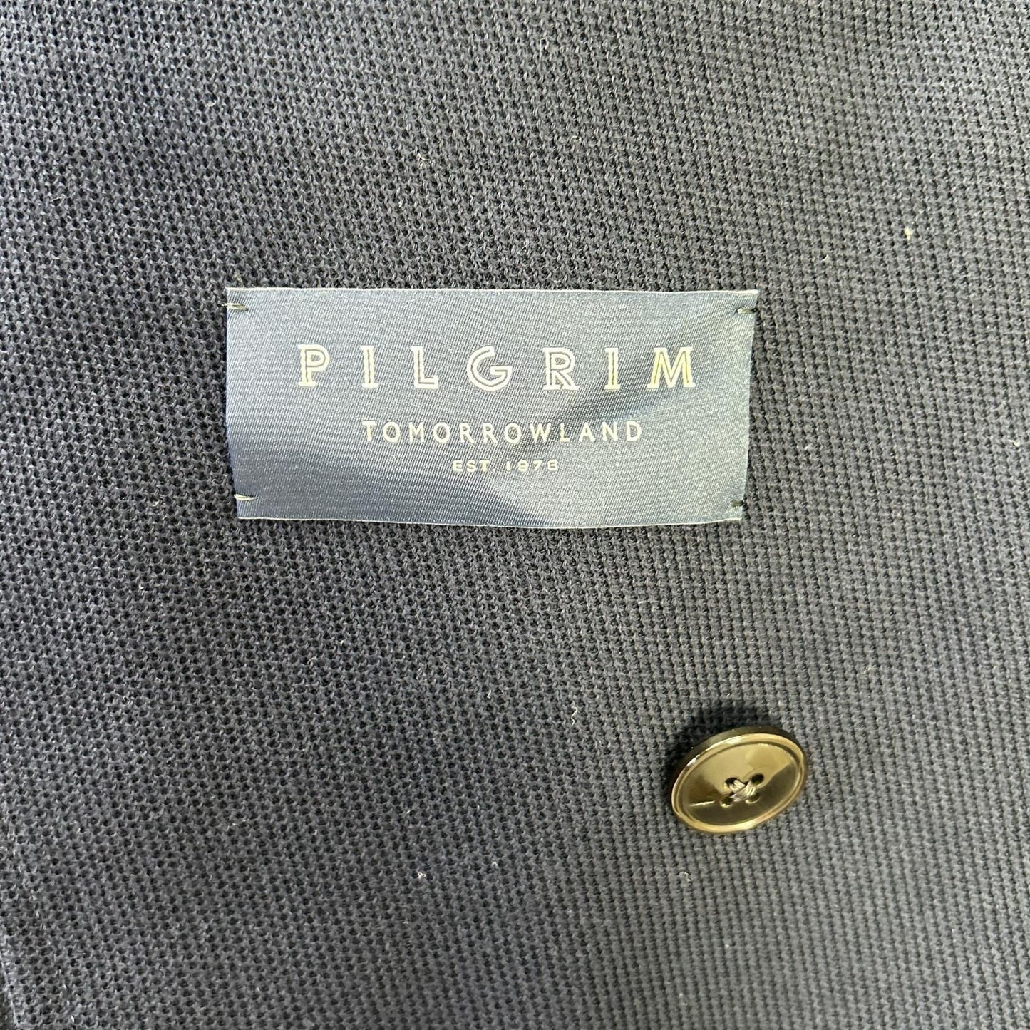 TOMORROWLAND PILGRIM トゥモローランドピルグリム ネイビー コットンジャージー ダブルブレステッド6Bブレザー ジャケット