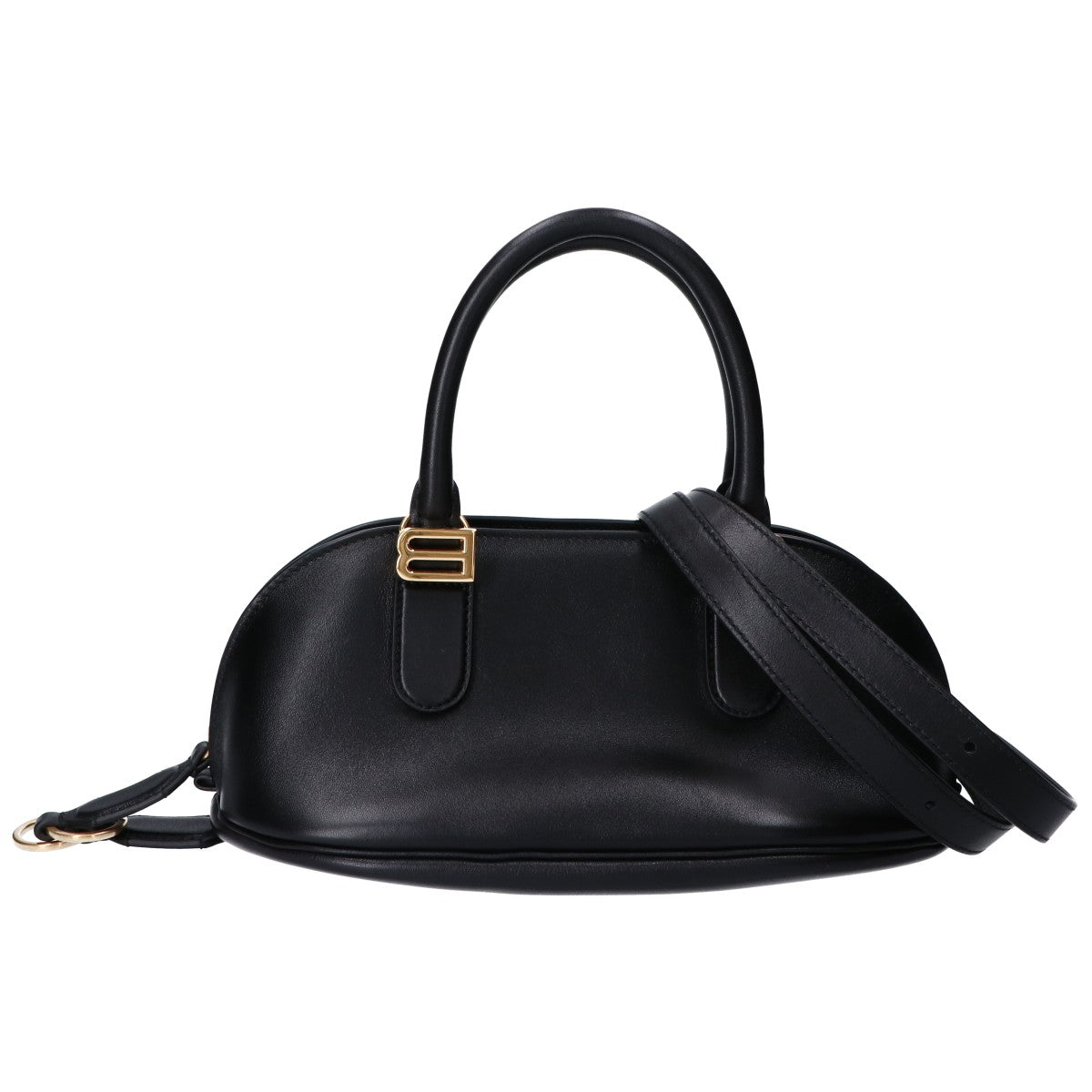 BALENCIAGA バレンシアガ 868585 2026夏コレクション ショーピース ブラック Bolero スムースカーフ ボウリングバッグ ミニ ショルダーバッグ