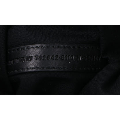 BALENCIAGA バレンシアガ 742942 メタリックカーフ シルバー クラッシュ XS トート トートバッグ
