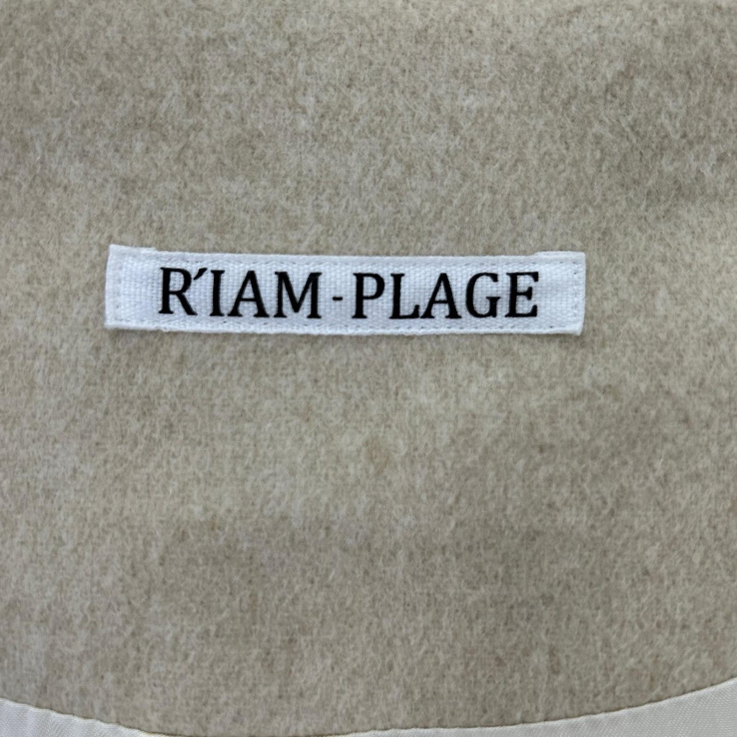 R'IAM-PLAGE リアムプラージュ 21年 アイボリー ウール ノーカラーコート コート