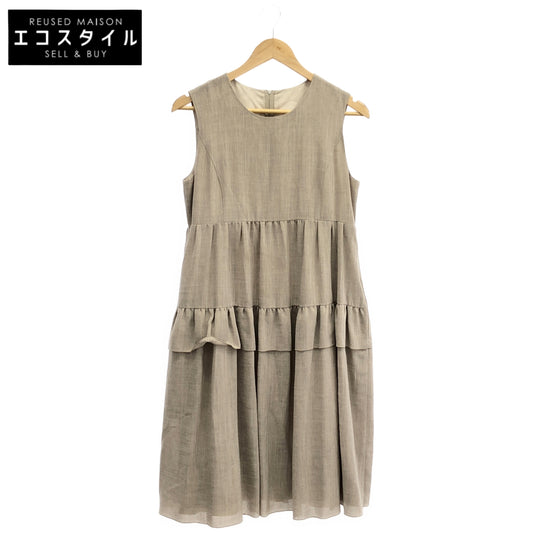 DAISY LIN デイジーリン ベージュ シュークリームドレス ノースリーブ ワンピース トップス