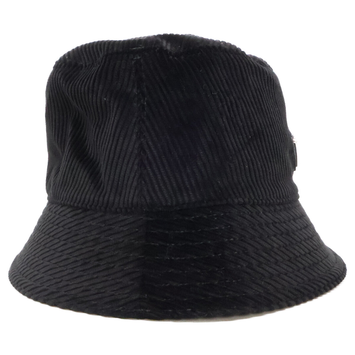 PRADA プラダ 【美品】2HC137 13I4 トライアングルロゴ コーデュロイ バケットハット 帽子