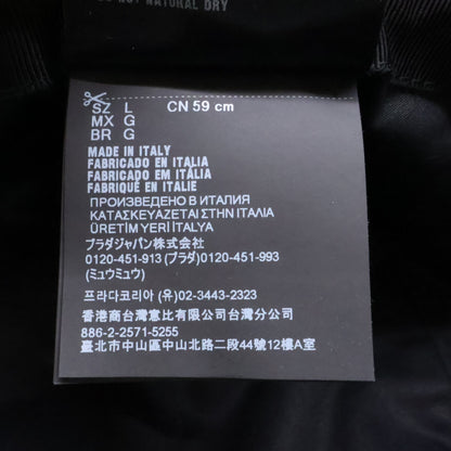 PRADA プラダ 【美品】2HC137 13I4 トライアングルロゴ コーデュロイ バケットハット 帽子