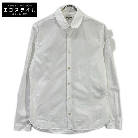 SAINT LAURENT PARIS サンローランパリ 19年 599213 ホワイト コットン 長袖シャツ トップス