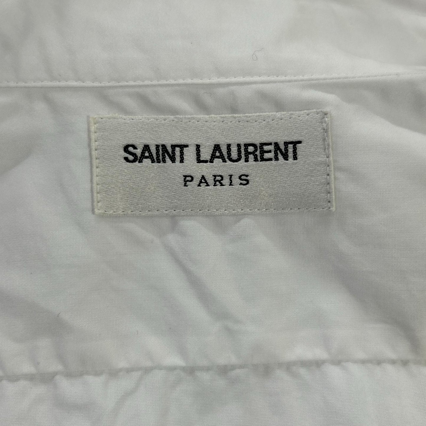 SAINT LAURENT PARIS サンローランパリ 19年 599213 ホワイト コットン 長袖シャツ トップス