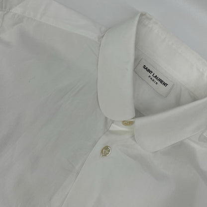 SAINT LAURENT PARIS サンローランパリ 19年 599213 ホワイト コットン 長袖シャツ トップス