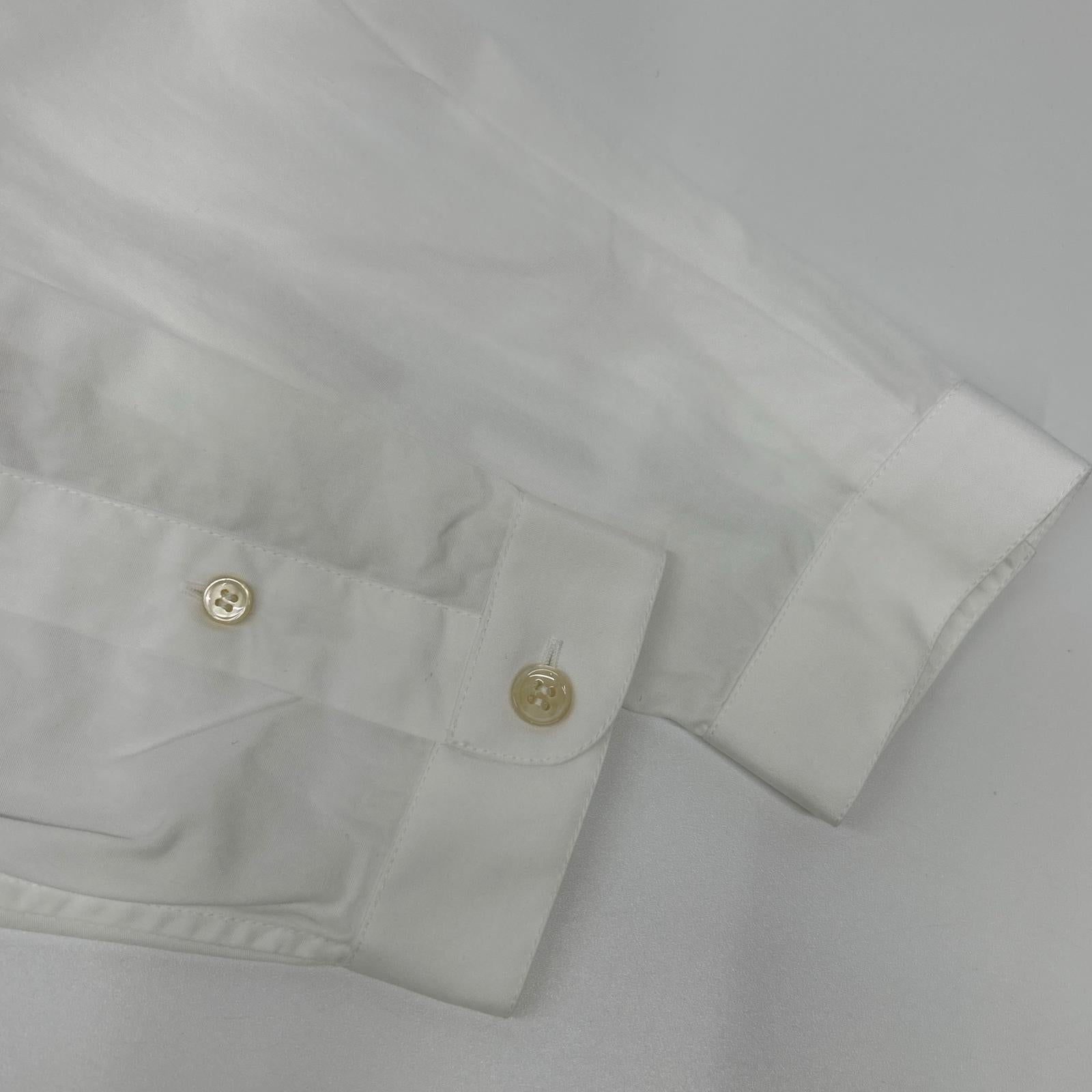 SAINT LAURENT PARIS サンローランパリ 19年 599213 ホワイト コットン 長袖シャツ トップス