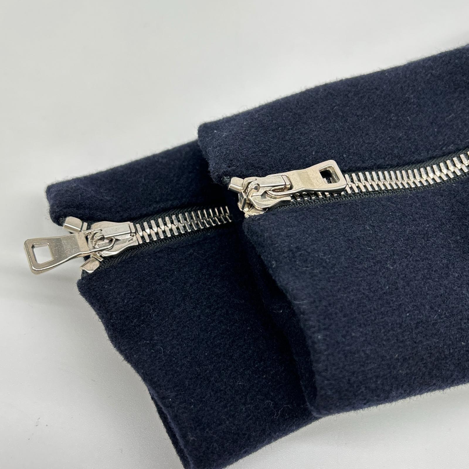 BALMAIN バルマン W8H3098T388 ネイビー ウール ダブル ピーコート コート