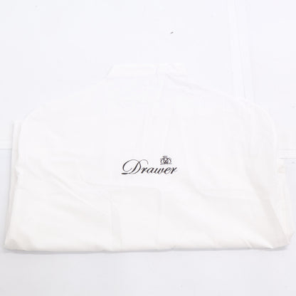 DRAWER ドゥロワー 【美品/25年製】6522-2-000008 ウールケヌキ フォックスファー スリーブ ノーカラージャケット ジャケット