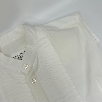Maison margiela メゾンマルジェラ 18年 S31DL0233 ホワイト コットン ノースリーブ シャツブラウス トップス