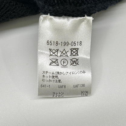 DRAWER ドゥロワー 6518-199-0518 ネイビー コットン ニット トップス