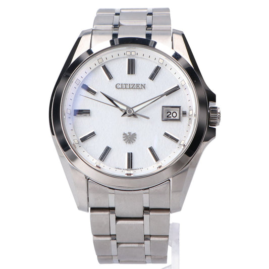 CITIZEN シチズン 新品同様 AQ4091-56L ザ・シチズン 白和紙文字盤 エコドライブ ソーラー 腕時計
