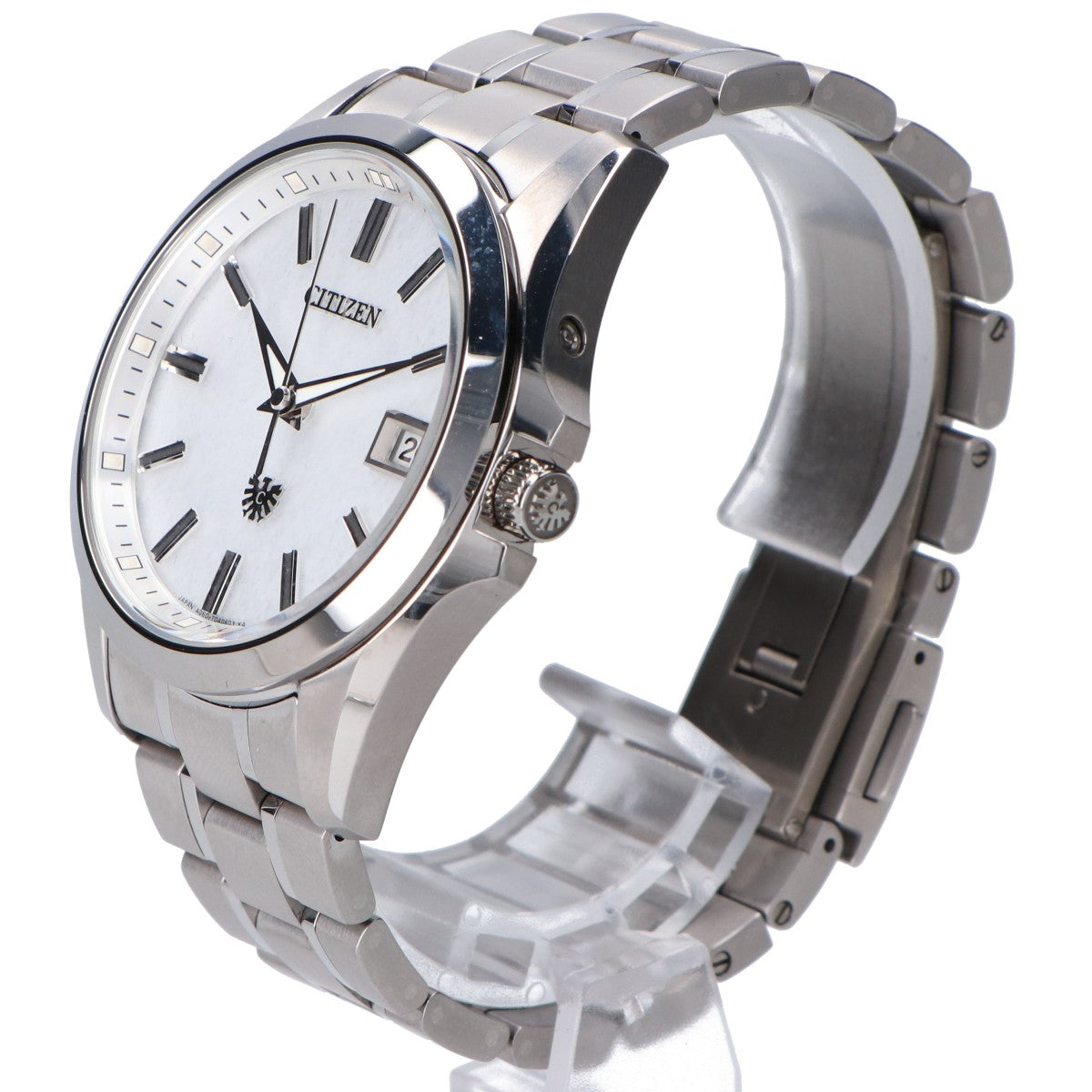 CITIZEN シチズン 新品同様 AQ4091-56L ザ・シチズン 白和紙文字盤 エコドライブ ソーラー 腕時計
