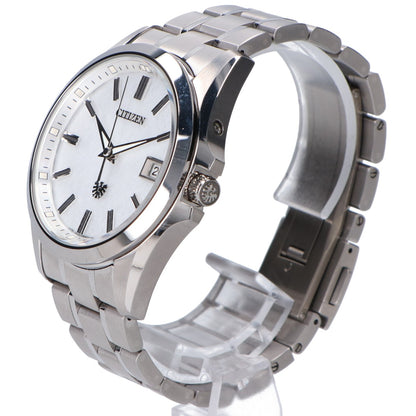 CITIZEN シチズン 新品同様 AQ4091-56L ザ・シチズン 白和紙文字盤 エコドライブ ソーラー 腕時計