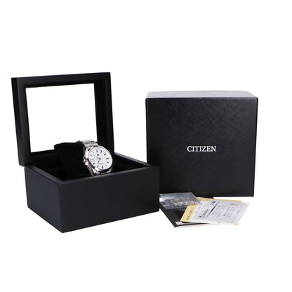 CITIZEN シチズン 新品同様 AQ4091-56L ザ・シチズン 白和紙文字盤 エコドライブ ソーラー 腕時計