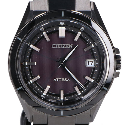CITIZEN シチズン 【新品同様】CB3035-72E H128 ACT Line ブラックチタンシリーズ ATTESA アテッサ エコ・ドライブ電波 腕時計