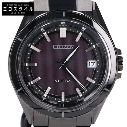CITIZEN シチズン 【新品同様】CB3035-72E H128 ACT Line ブラックチタンシリーズ ATTESA アテッサ エコ・ドライブ電波 腕時計