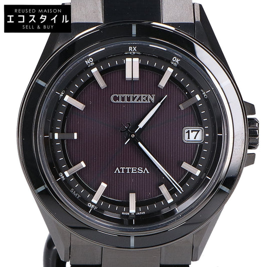 CITIZEN シチズン 【新品同様】CB3035-72E H128 ACT Line ブラックチタンシリーズ ATTESA アテッサ エコ・ドライブ電波 腕時計