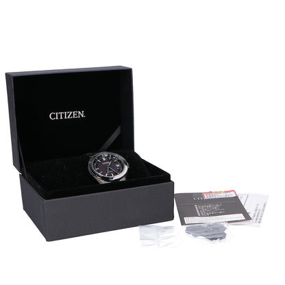CITIZEN シチズン 【新品同様】CB3035-72E H128 ACT Line ブラックチタンシリーズ ATTESA アテッサ エコ・ドライブ電波 腕時計