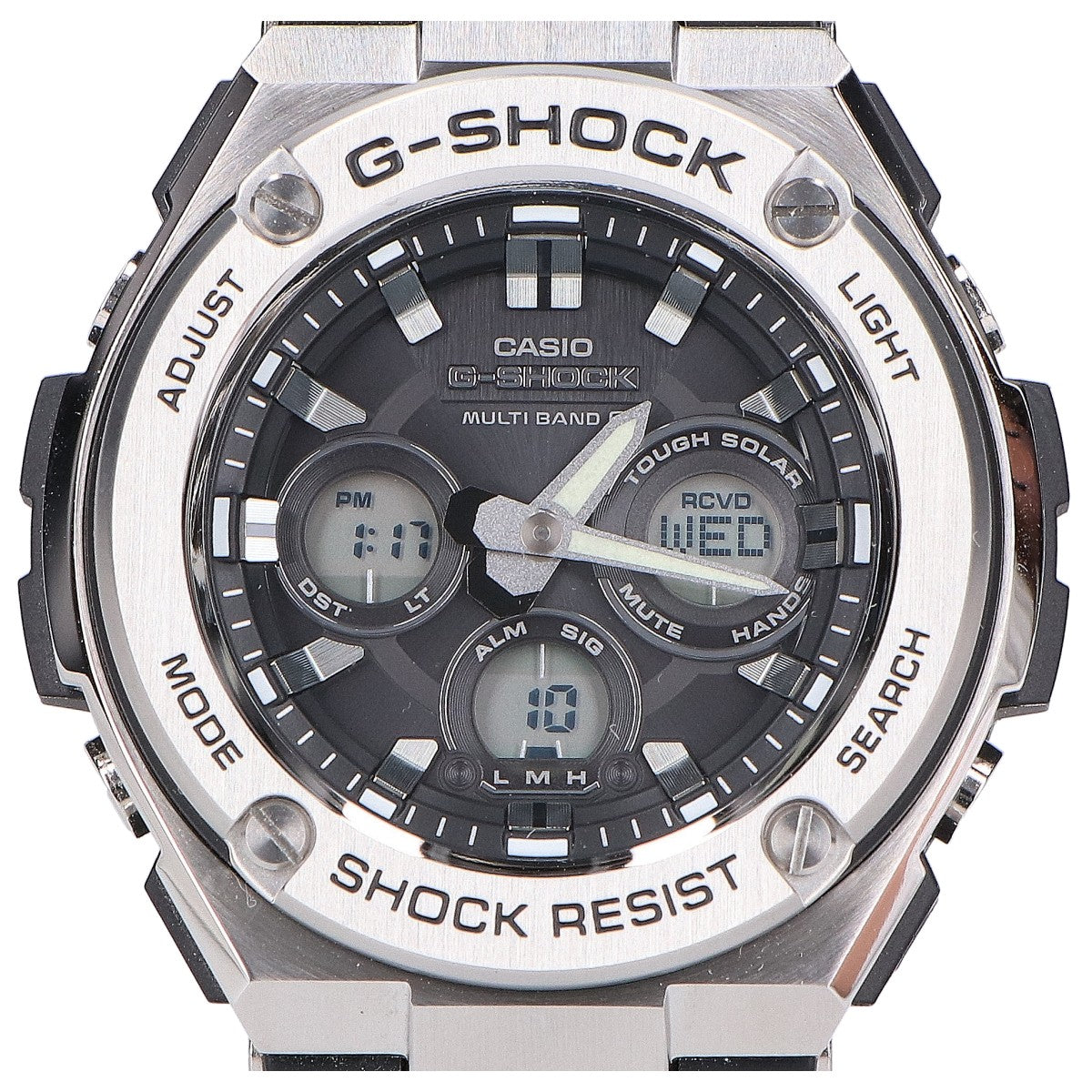 G-SHOCK ジーショック 【新品同様】GST-W310-1AJF G-STEEL Mid Size Series ジースチール マルチバンド6 タフソーラー電波 アナデジ 腕時計