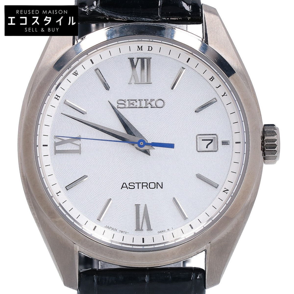 SEIKO セイコー 【美品】SBXY035 アストロン オリジン クロコダイルレザーベルト ソーラー電波 腕時計