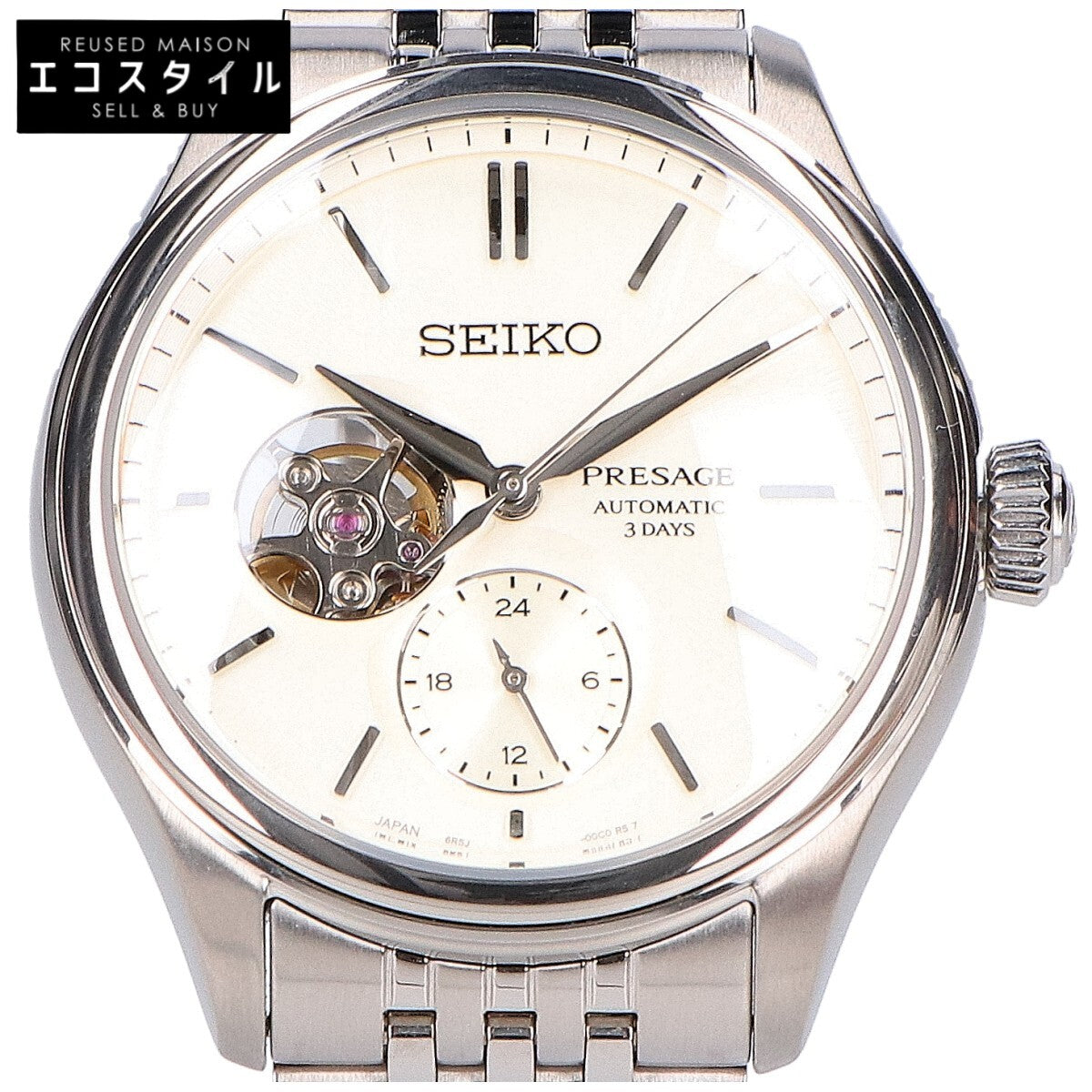 SEIKO セイコー 【美品】SARJ007 6R5J PRESAGE Classic Series プレザージュ シースルーバック 自動巻き 腕時計