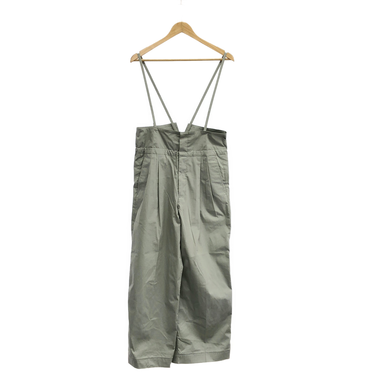 DRAWER ドゥロワー 24SS グレー サロペット ワイドパンツ ボトムス