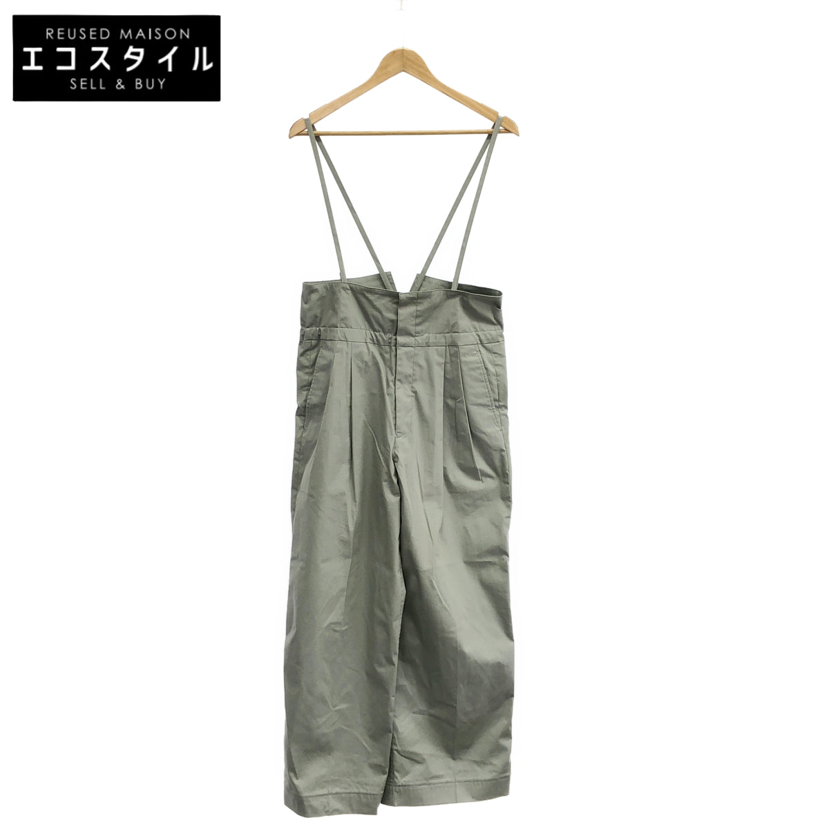 DRAWER ドゥロワー 24SS グレー サロペット ワイドパンツ ボトムス