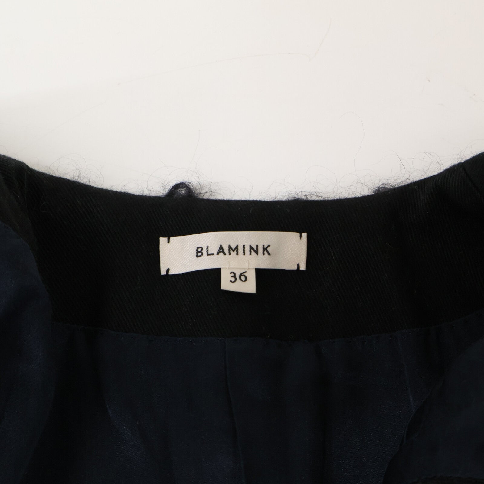 BLAMINK ブラミンク 【美品】7925-230-0336 モヘア混 カールシャギー スリーブレス コート