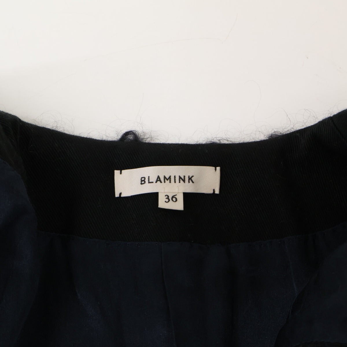 BLAMINK ブラミンク 【美品】7925-230-0336 モヘア混 カールシャギー スリーブレス コート