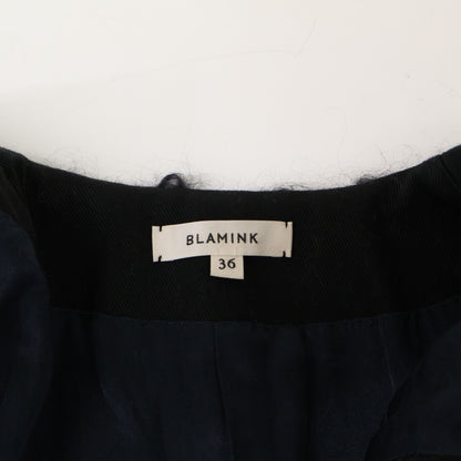 BLAMINK ブラミンク 【美品】7925-230-0336 モヘア混 カールシャギー スリーブレス コート