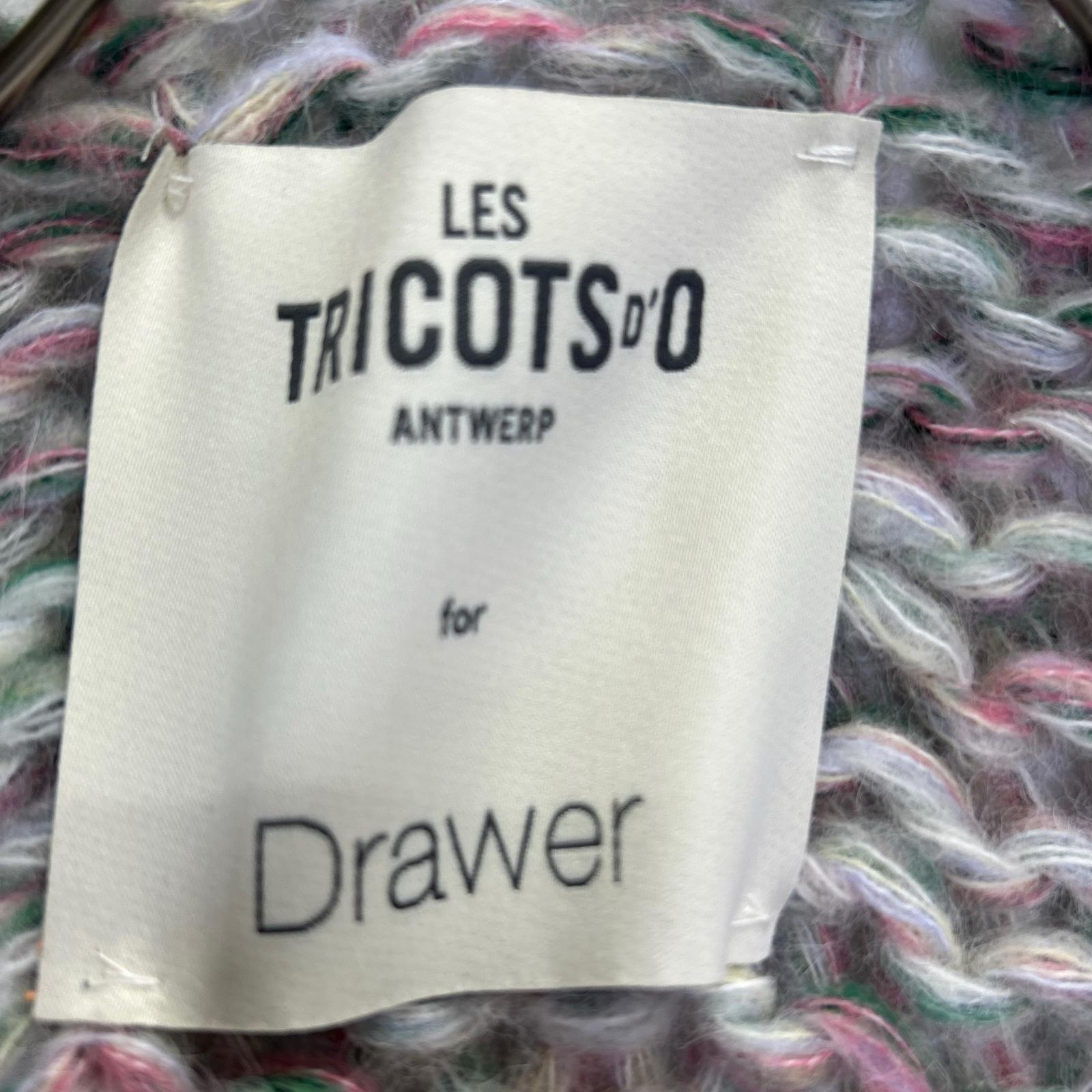 DRAWER ドゥロワー ×les tricots d'O H-SS25-A-2000-CS アルパカ カーディガン トップス