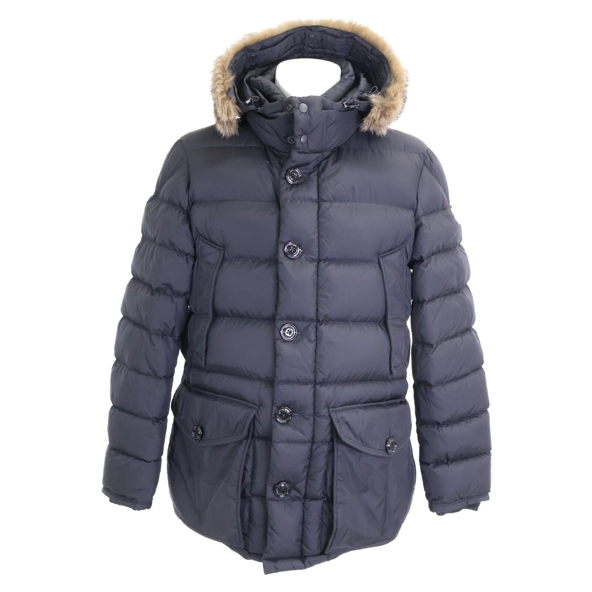 MONCLER モンクレール 【美品】CLUNY ファー/フード付ダウンジャケット ジャケット