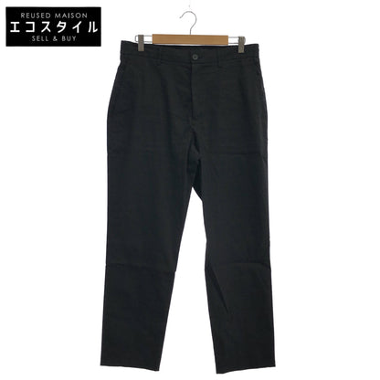 Theory セオリー 26SS 02-6106010 Black Stretch Linen Semi-Tapered Pants Bottoms