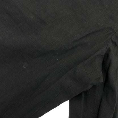 Theory セオリー 26SS 02-6106010 Black Stretch Linen Semi-Tapered Pants Bottoms
