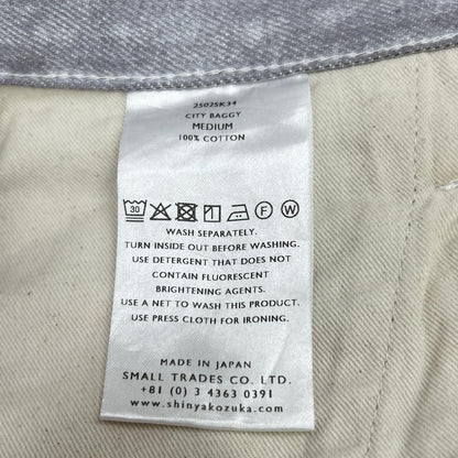 SHINYAKOZUKA シンヤコヅカ 2502SK34 GESSO WHITE CITY BAGGY デニムパンツ ボトムス