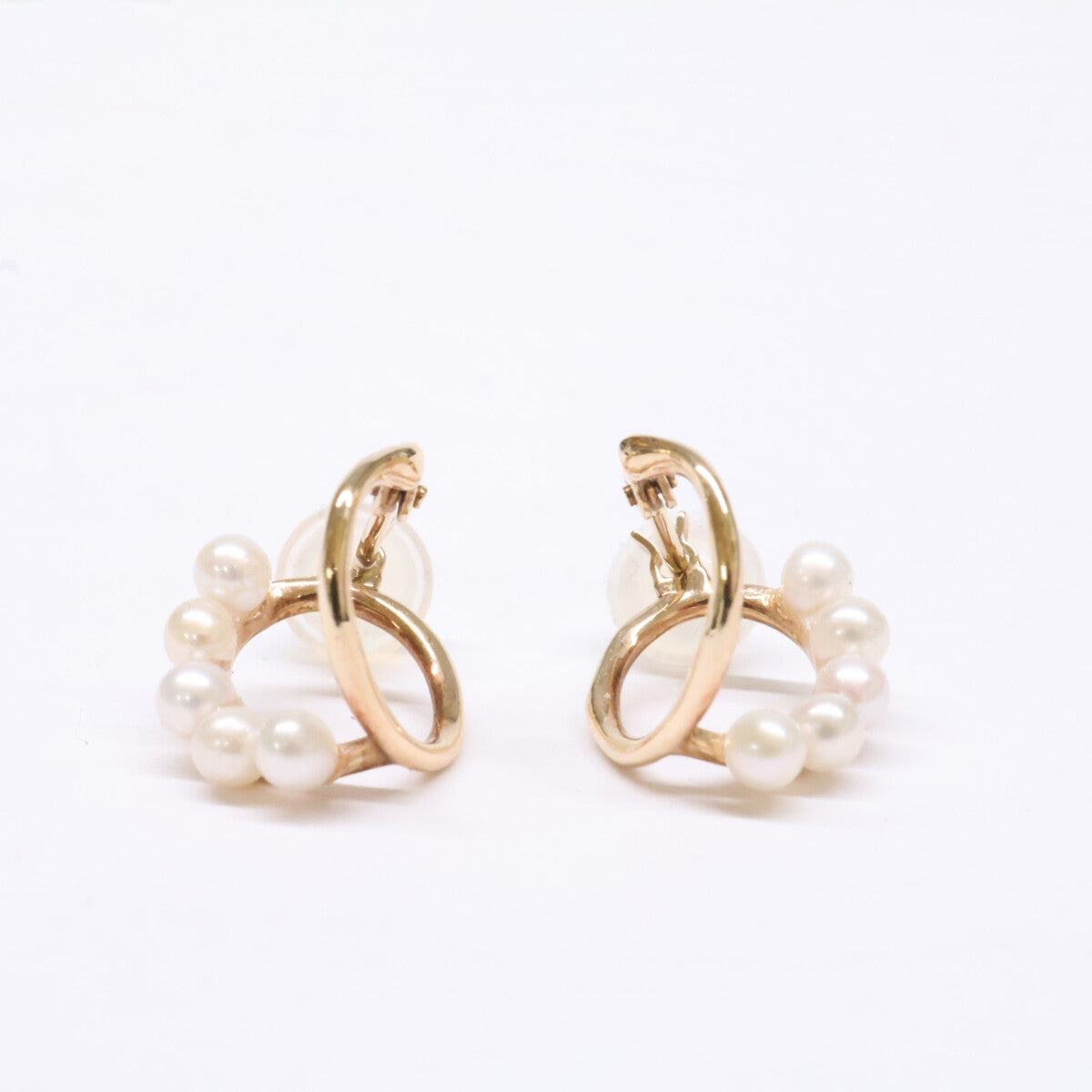 agete アガット 【美品】10194112006 K10 淡水パール ピアス