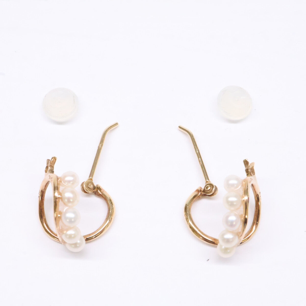 agete アガット 【美品】10194112006 K10 淡水パール ピアス