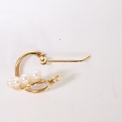agete アガット 【美品】10194112006 K10 淡水パール ピアス