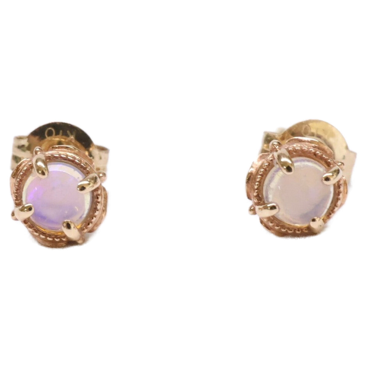 agete アガット 【美品】10103112071 K10オパールピアス ピアス