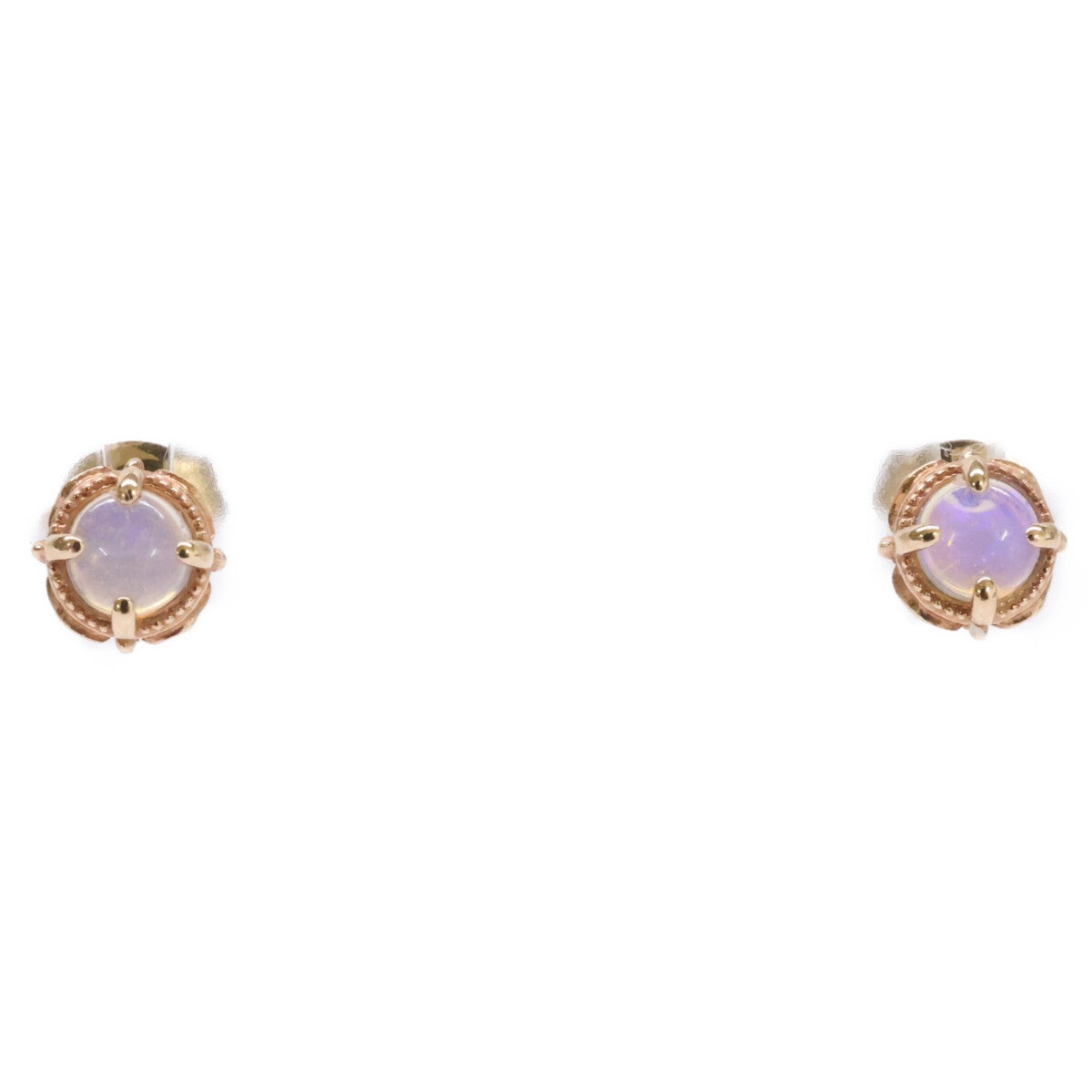 agete アガット 【美品】10103112071 K10オパールピアス ピアス
